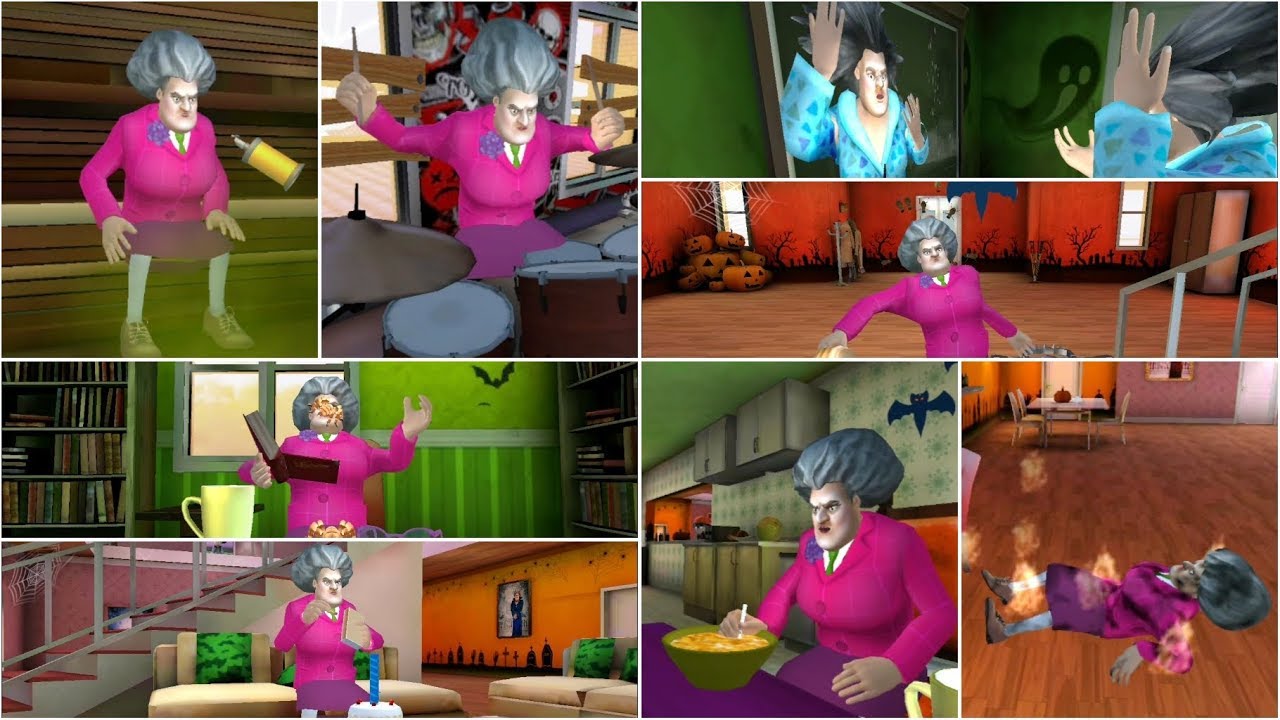 Scary Teacher 3D Version 5.1.1 All End Level Scenes