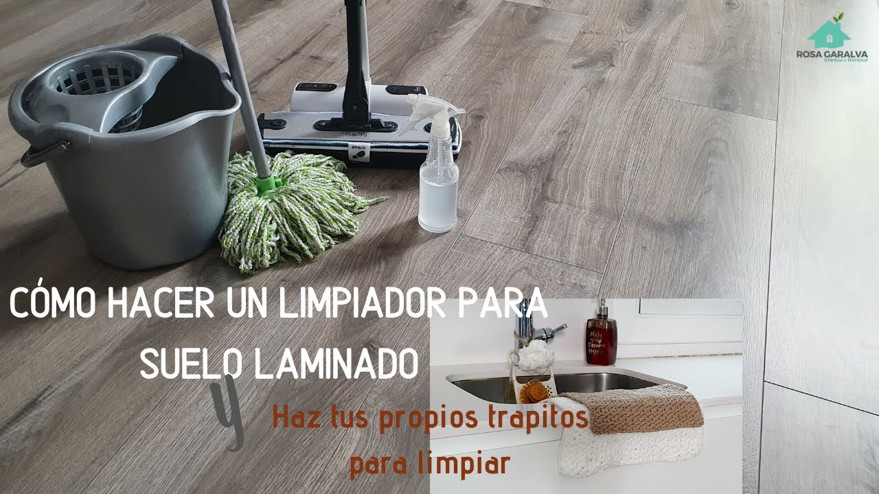 Cómo hacer un limpiador para suelo laminado, teje tus paños para la limpieza de casa