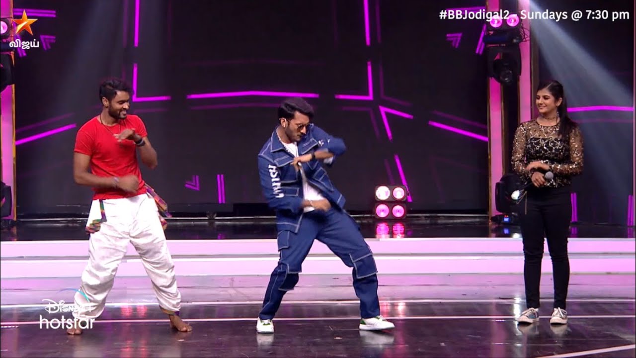 #BBJodigal2 Stage-ஐ அதிரவிட்ட #Sathish 🔥 | BB Jodigal 2