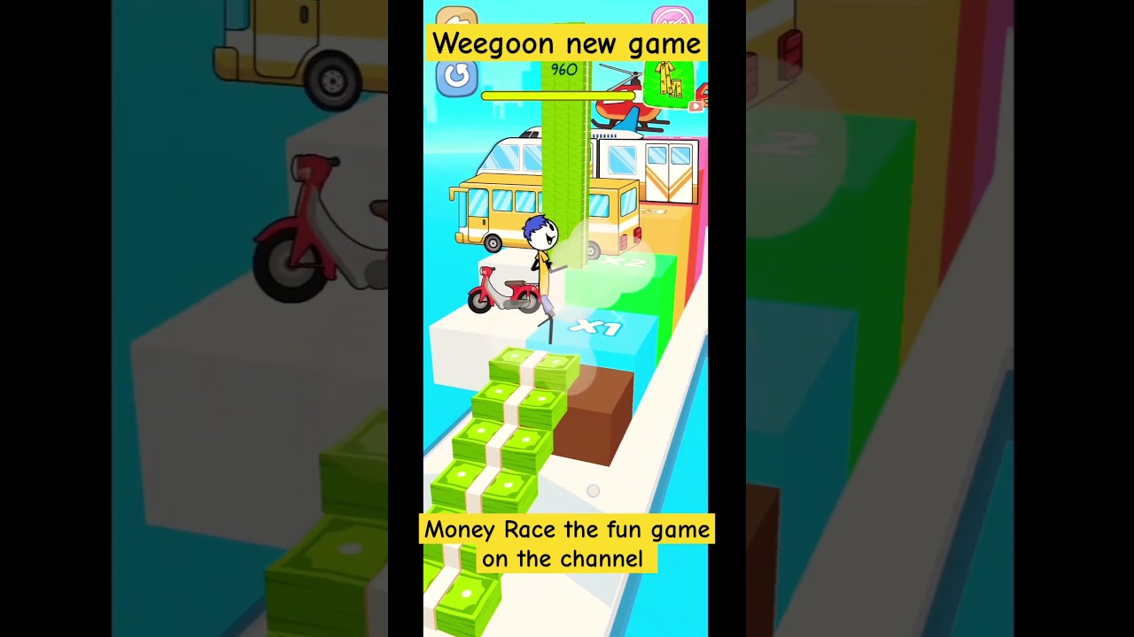 Weegoon Money Race! #weegoon #mobilegaming #rungame