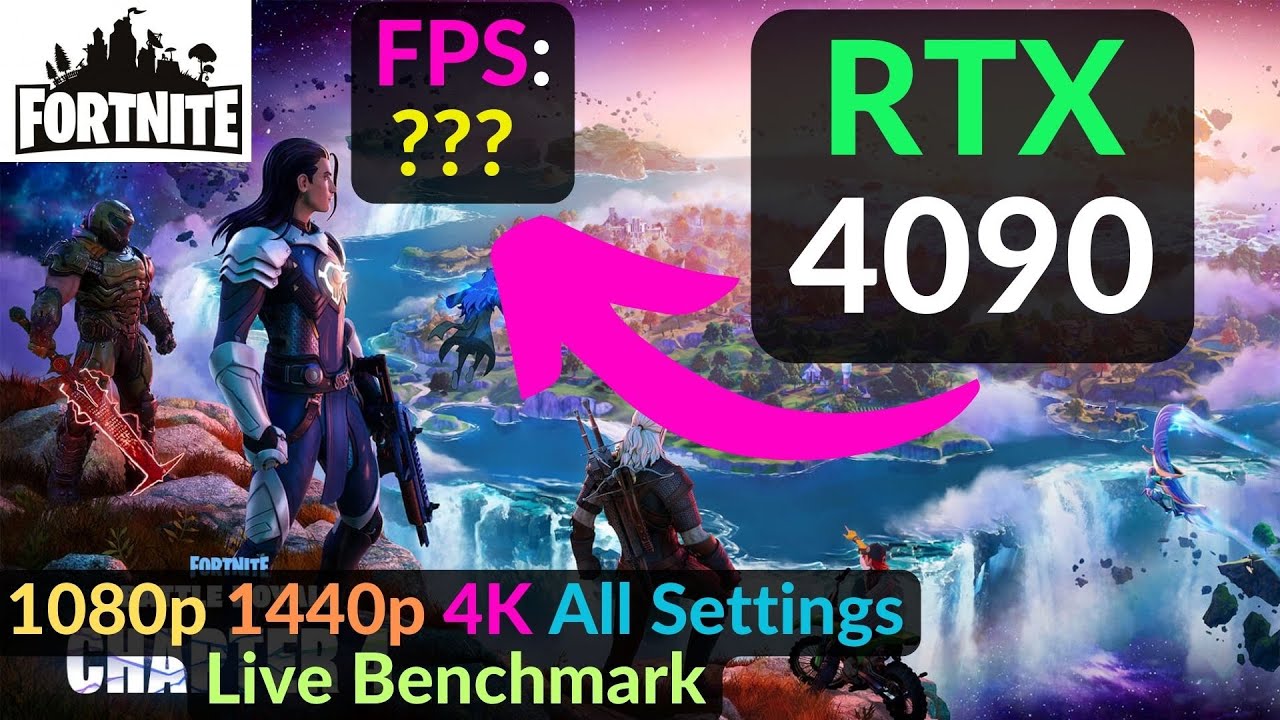 RTX 4090 24GB in Fortnite Chapter 4 Performance MOD 1080p 1440p 4K Ryzen 7950X3D / Live Benchmark