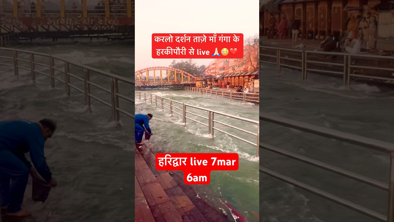 Haridwar live 7 Mar 6 am | World war 3 #haridwarlive #ganga #ghat #snan #viralshort #travel #vlog