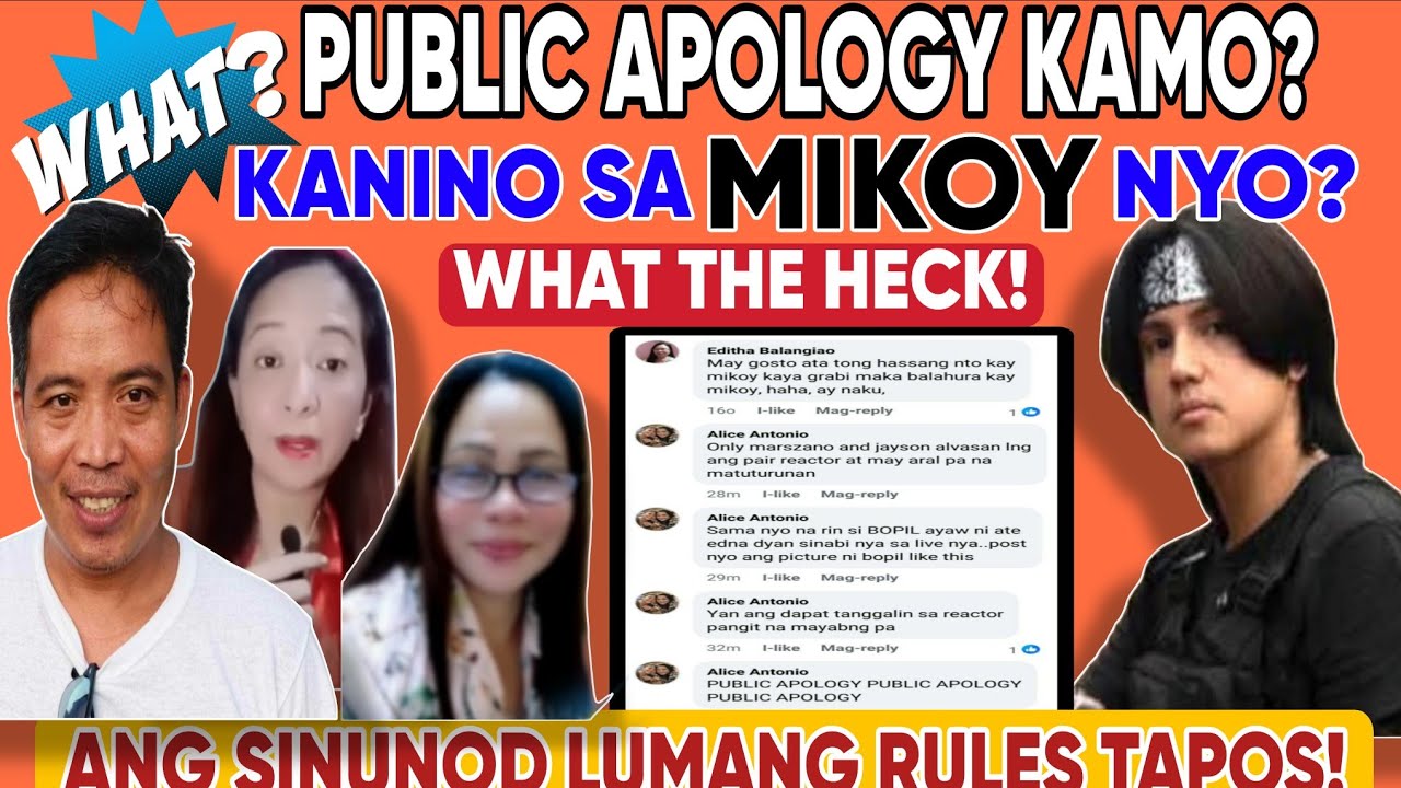 BAKIT SILA MAG PUBLIC APOLOGY?