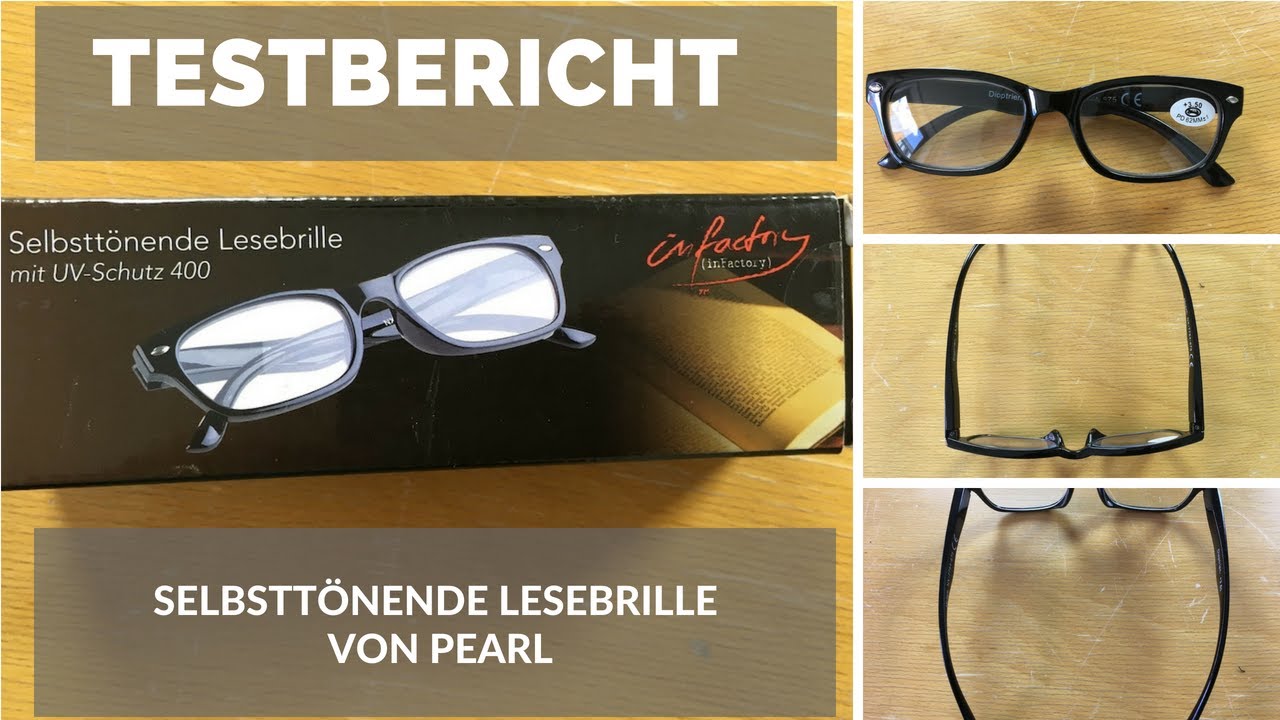 ᐅ Unboxing- und Test-Video der selbsttönenden Infactory-Lesebrille mit UV400 von PEARL ☑