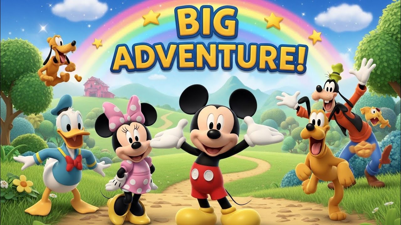 Mickey Mouse & Friends Big Adventure 🌈🐭 | Fun Kids Poem & Story