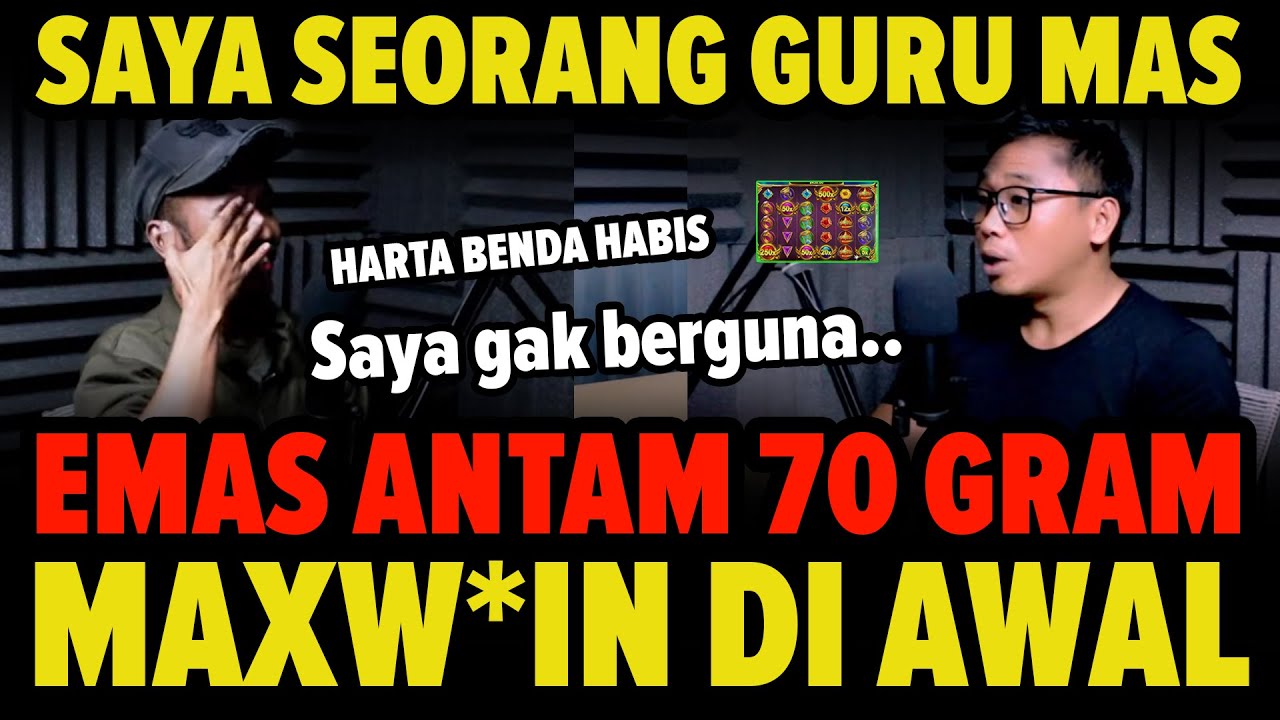 GURU SMK Main Slot!! Awal MENANG BANYAK Endingnya Emas 70 Gram Ludes & Harta Habis