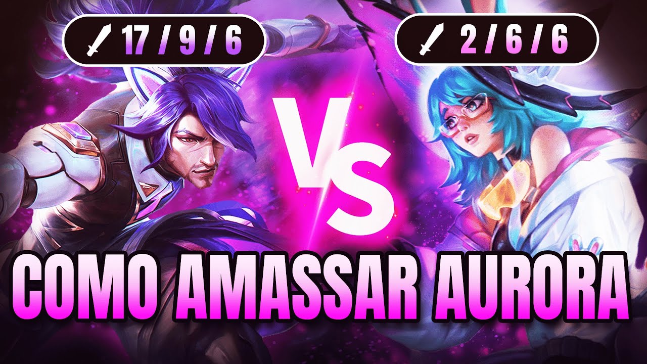 COMO GANHAR DE AURORA MID: HARD STOMP SEM DIFICULDADES - fiz yasuo 1v9 esse jogo