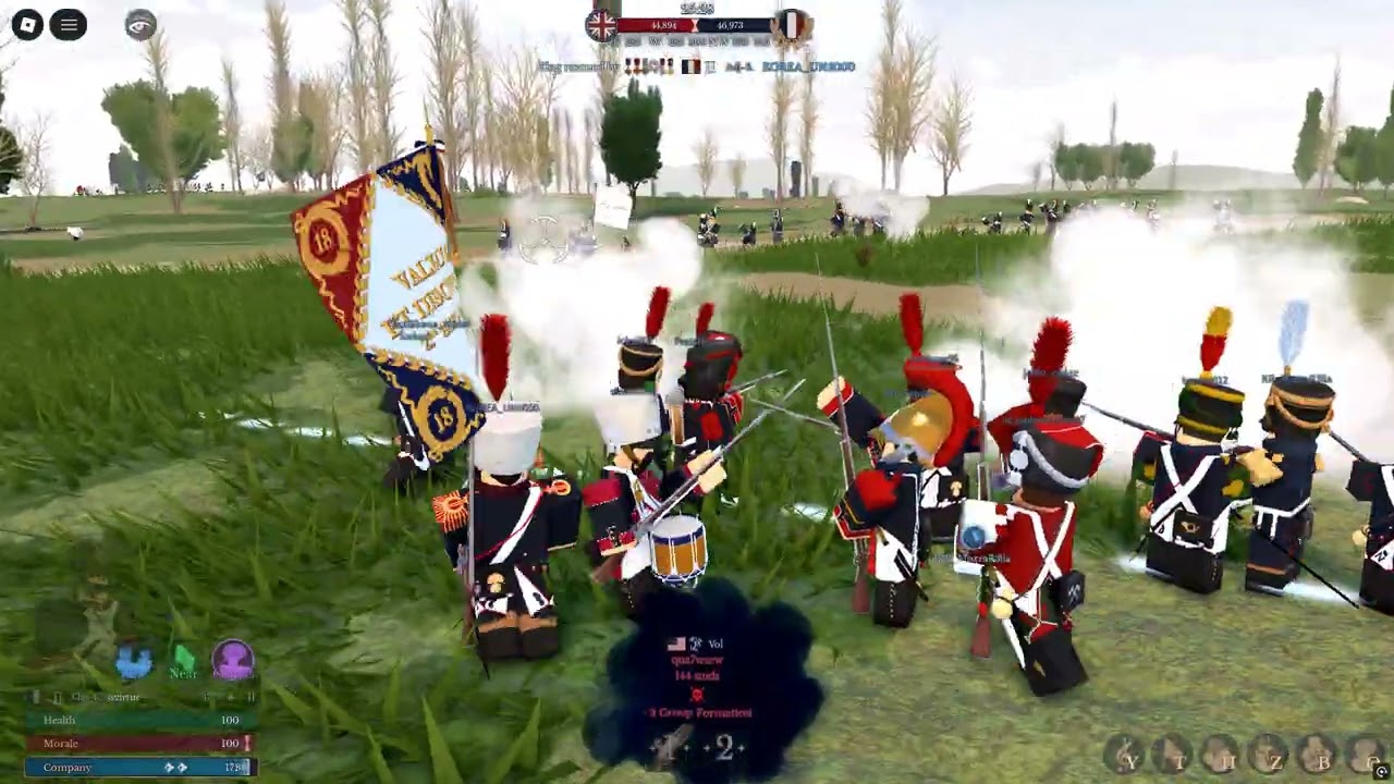 Roblox Napoleonic Wars | Spain, ba, usa VS DEUXIEME {18e fus}