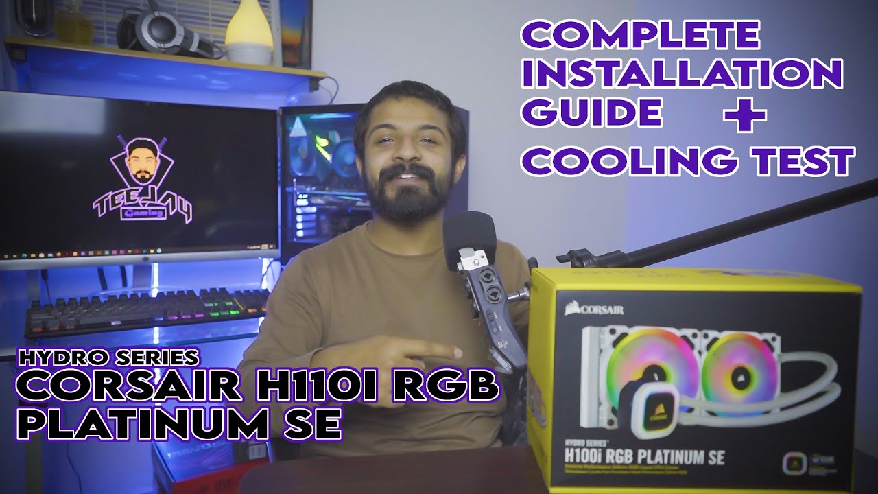 Corsair H100i Pro RGB Unboxing, Installation, and Cooling Tests | AMD AM4 Ryzen 5 3600x