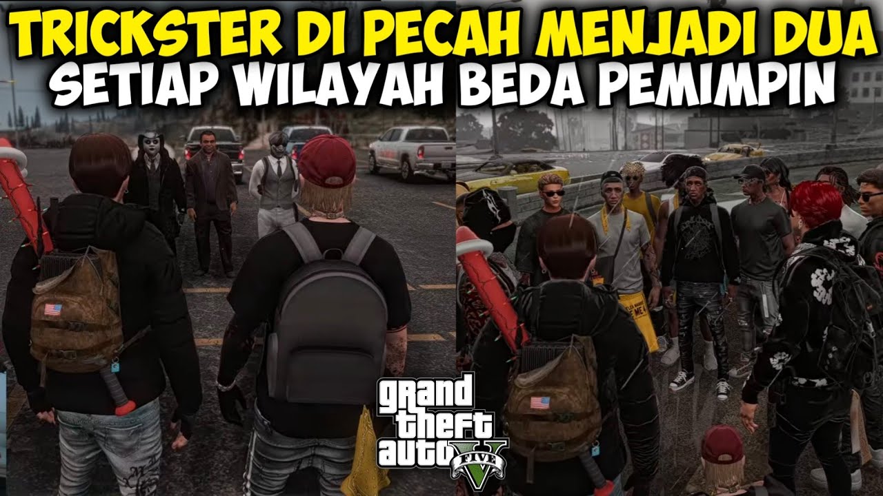 TRICKSTER TERPECAH!!😱 SETIAP WILAYAH BEDA PIMPINAN | GTA V ROLEPLAY