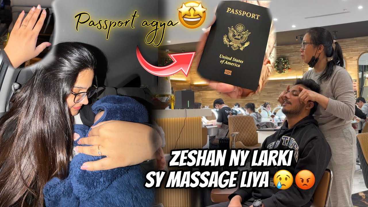 First SPA services after C-section | Mannat ka PASSPORT agaya 😍 | MAHRUKH'S VLOGS |