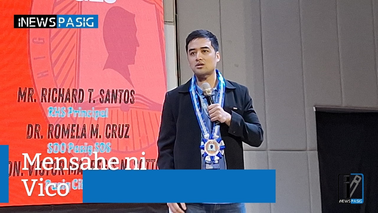 Mayor Vico Sotto Speech sa Rizal High Alumni Oath Taking