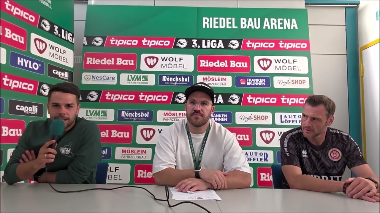 Pressekonferenz FC Schweinfurt 05   SV Wehen Wiesbaden