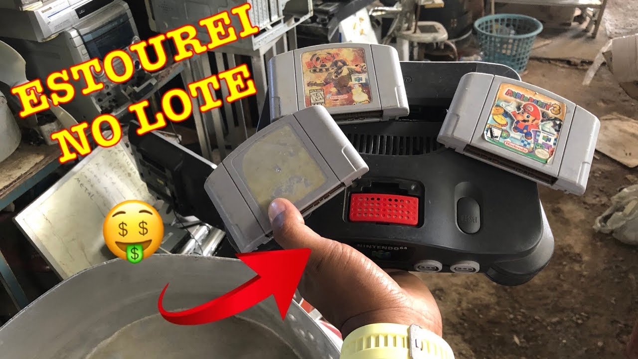 N64 com itens raro no ferro-velho nem em FEIRA DO ROLO está achando