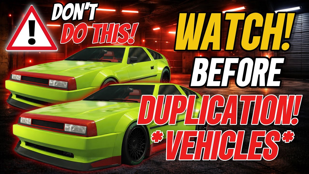 *NEW* DON'T DUPLICATE VEHICLES BEFORE WATCHING THIS VIDEO (WARNING) GTA 5 Online