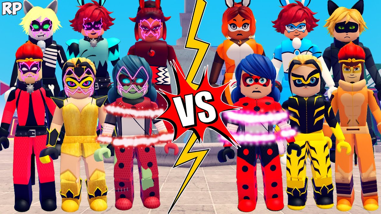 EVIL VS ORIGINAL TRANSFORMATION (COMPARISON) NO MIRACULOUS RP - MIRACULOUS ROBLOX!
