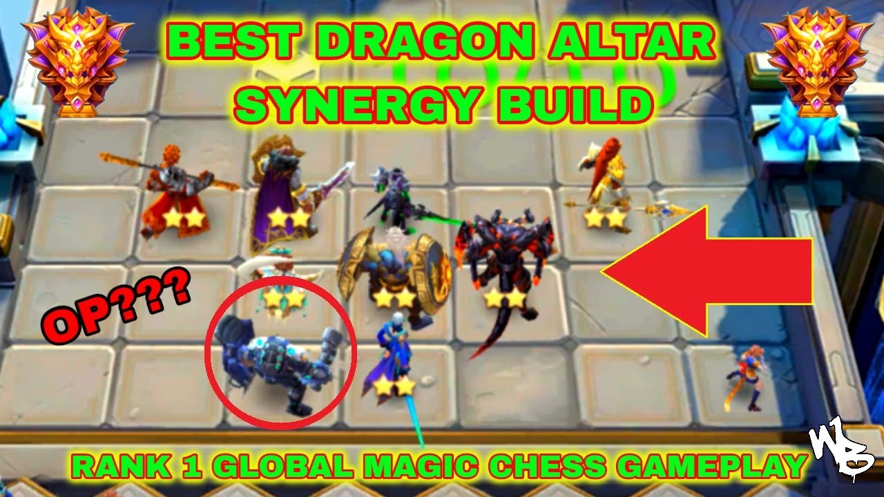 BEST DRAGON ALTAR SYNERGY BUILD RIGHT NOW - TOP MAGIC CHESS STRATEGY - Mobile Legends Bang Bang