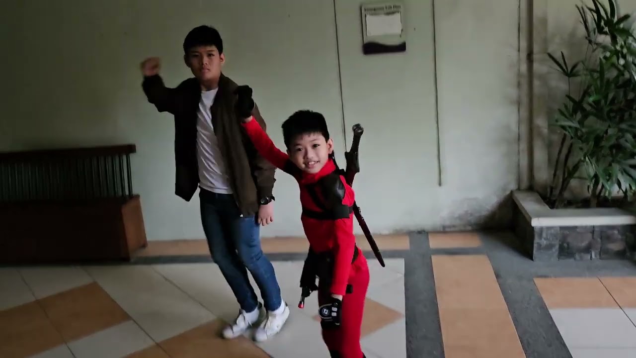 Deadpool and Wolverine dancing Bye Bye Bye!
