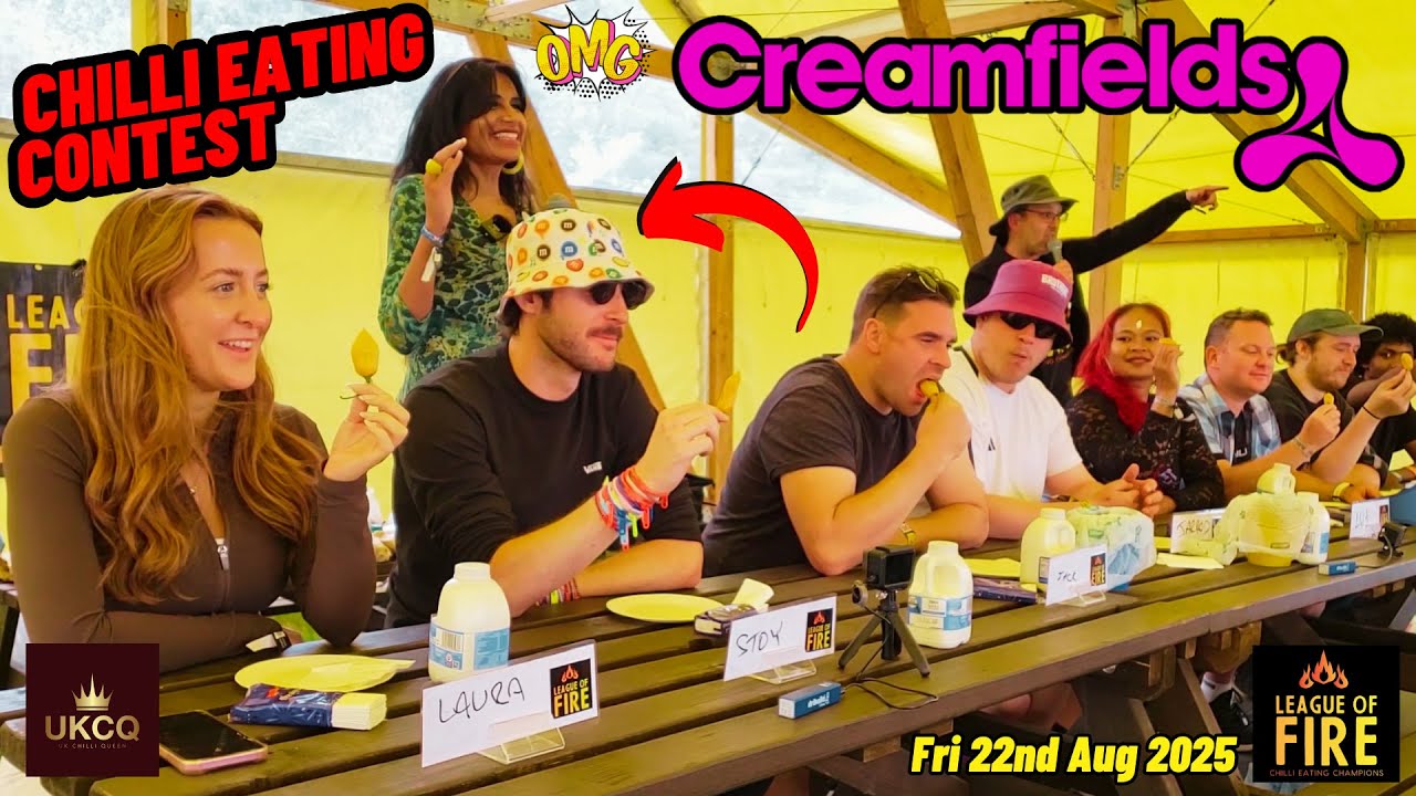 Can You Survive the Chilli Eating Contest? Creamfields 2025
