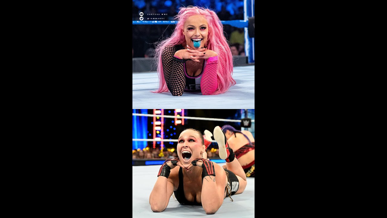 RONDA ROUSEY SE BURLA DE LIV MORGAN (IMITA SU POSE/LENGUA AZUL) 😆👅 