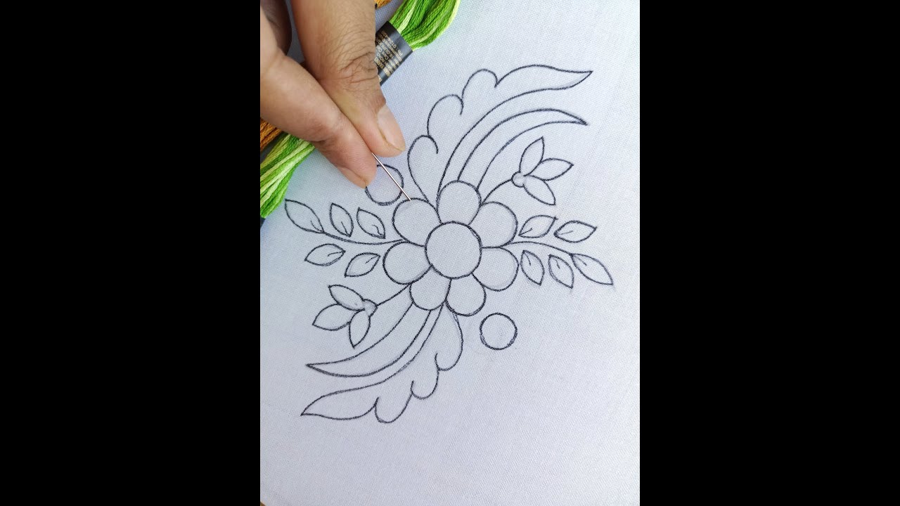 Cushion Cover Design ! Round Table Cloth Hand Embroidery Design //হাতের সেলাই করা কুশন কভার ডিজাইন