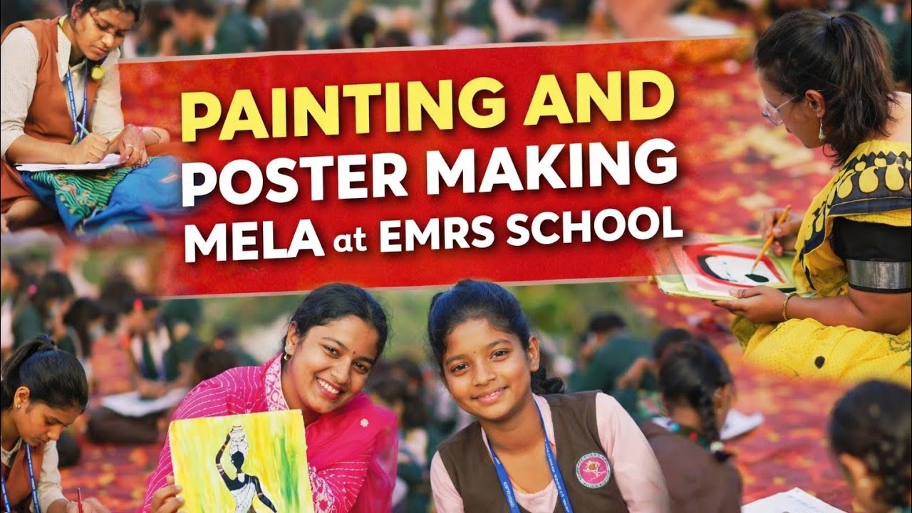 Painting And Poster Making Mela Competition At EMRS SCHOOL ।।।