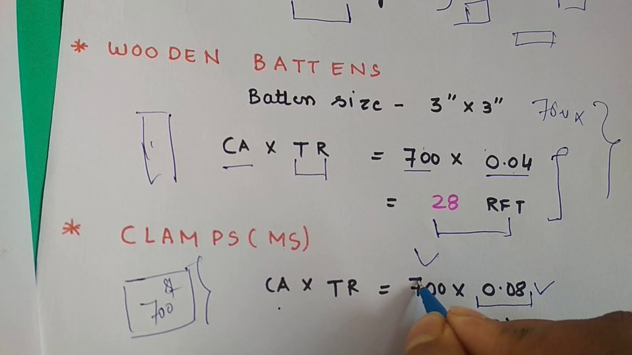 Shuttering Quantity Calculation | How to calculate quantity of shuttering material
