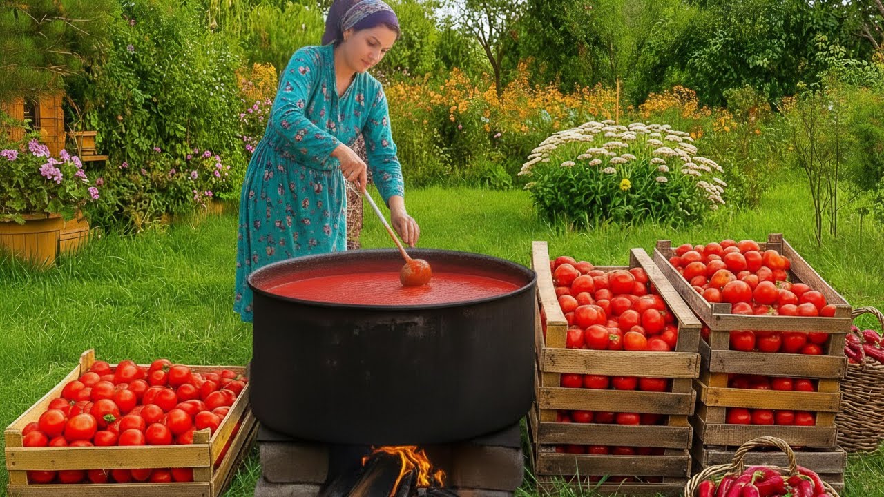 Зимнее хранение помидоров — семейный деревенский метод🍅🔥