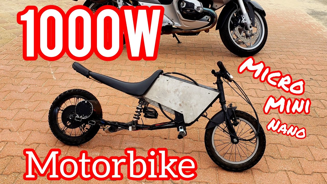 how to make mini electric motorbike 1000w 43kph