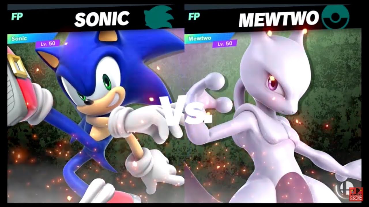 Super Smash Bros Ultimate Amiibo Fights – Sonic vs the World #24 Sonic vs Mewtwo