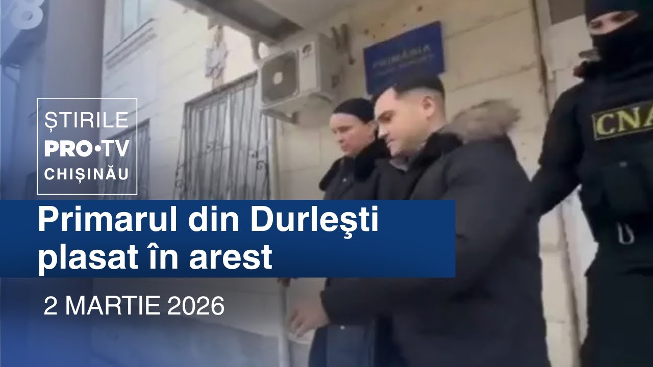 Știrile PRO TV (ORA 13:00) | PRIMARUL DIN DURLEȘTI PLASAT ÎN AREST | Moldova 