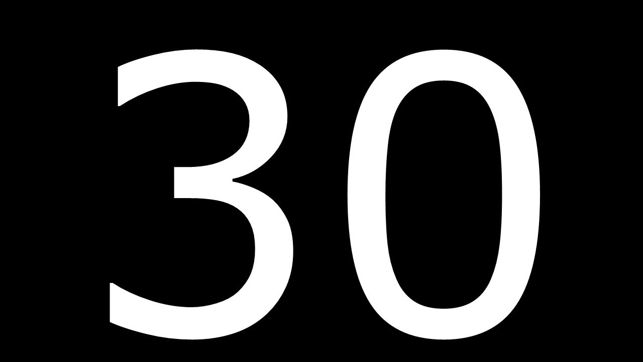 30 segundos contagem regressiva