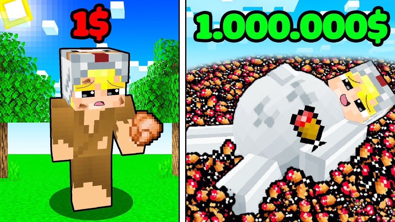 Tô Gà Nhưng Nếu Thức Ăn = Tiền Trong Minecraft!!! 💲🍖