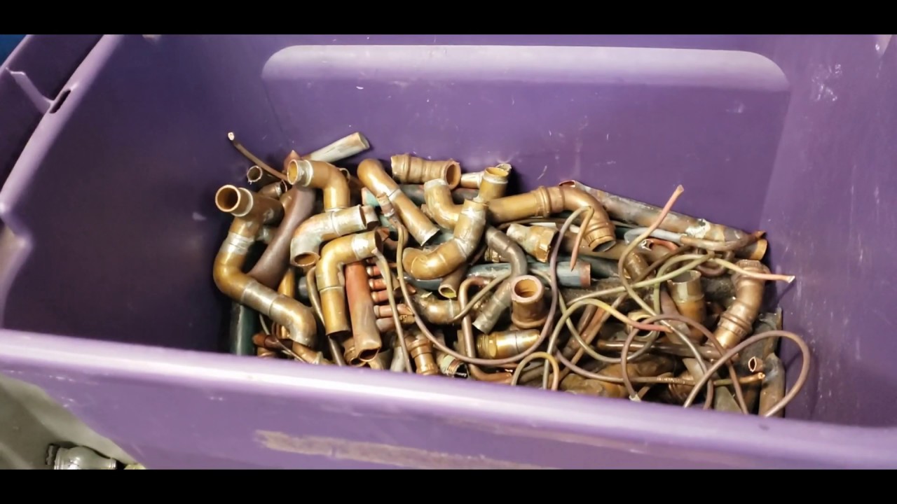 How to process and sort Copper pipe and Brass fittings for CASH. Make money from home part time 2020