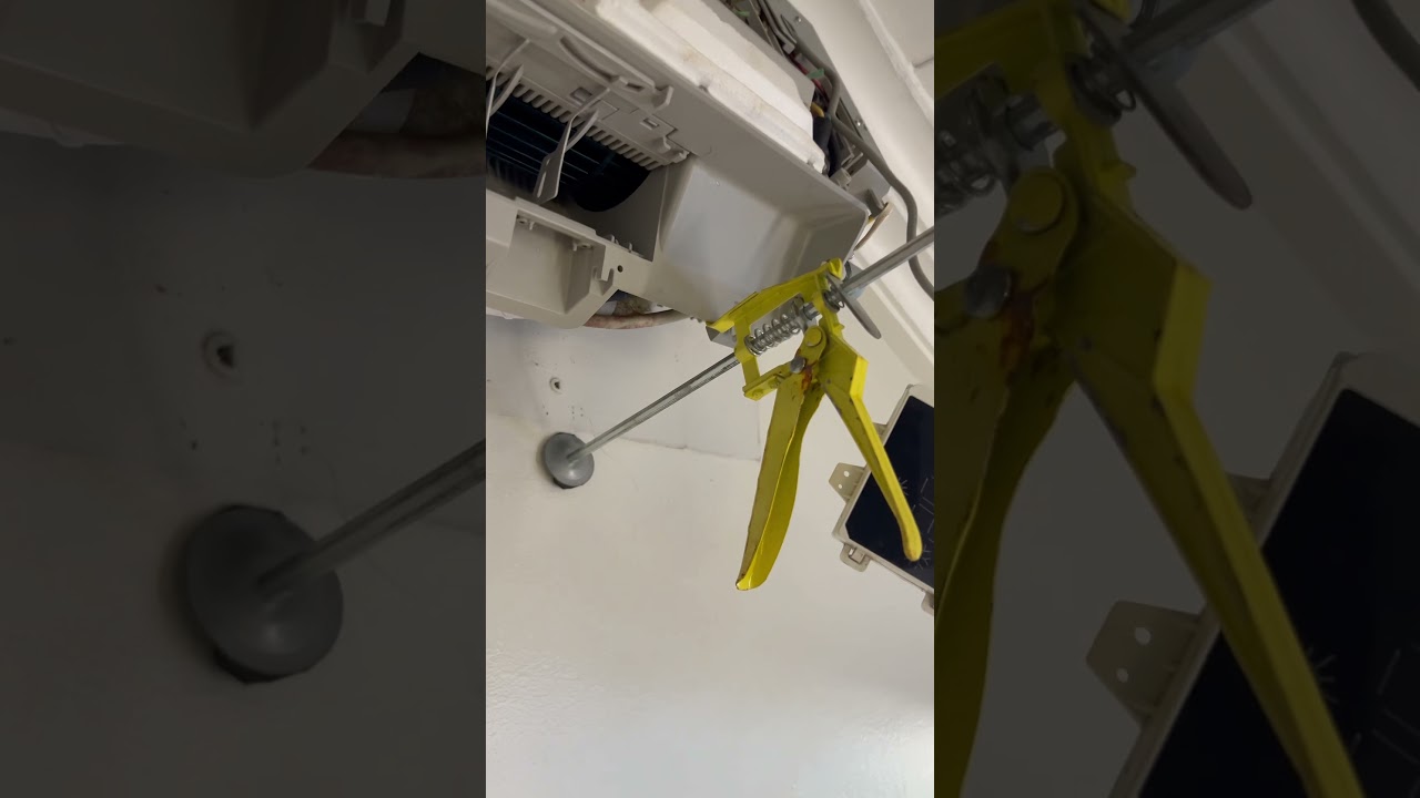 Suporte auxiliar montagem evaporadora de ar condicionado caseiro 