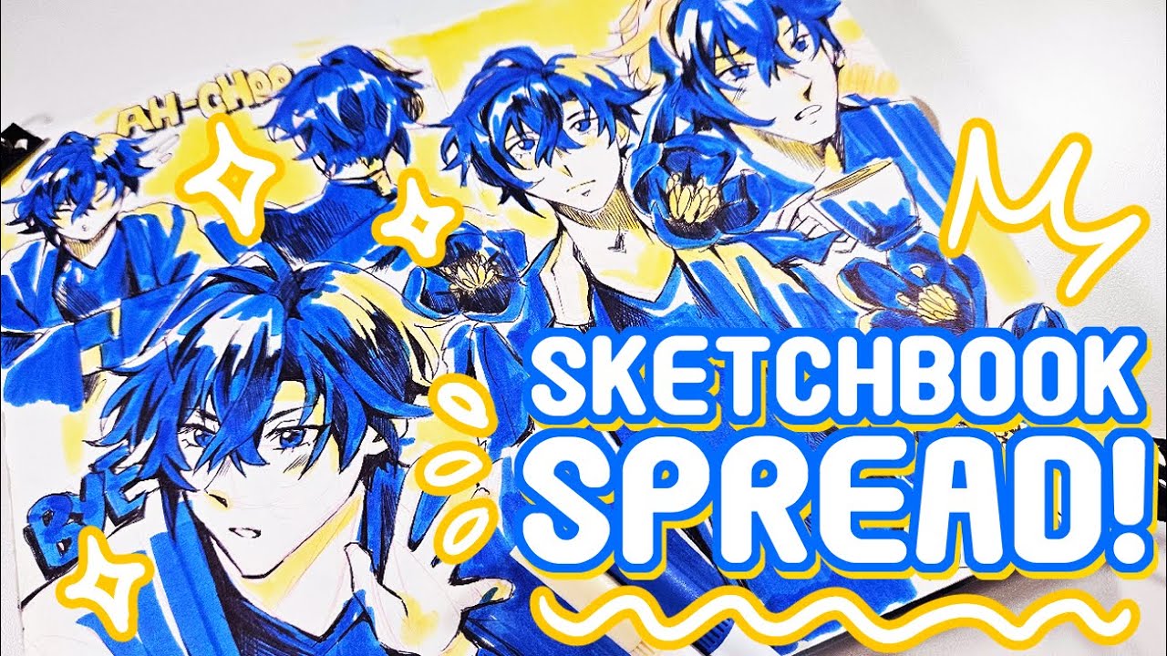 Another Marker Session | Sketchbook Spread!