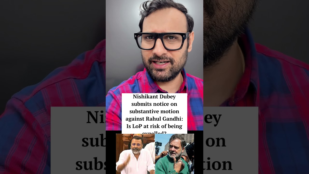 What is a Substantive Motion that is moved against Rahul Gandhi? #rahulgandhi #news #upsc #upscprep