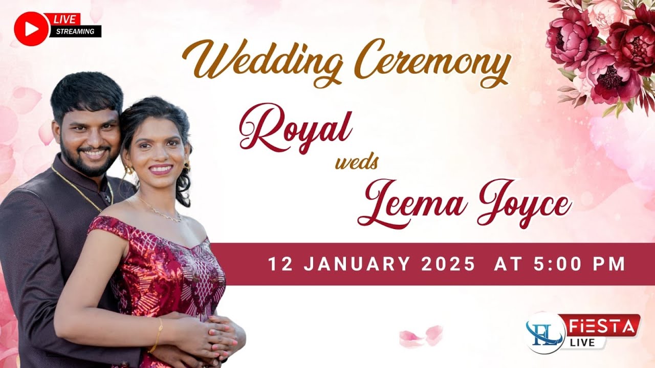 Wedding Ceremony Of ROYAL & LEEMA #RoyaleeInLove | Watch LIVE
