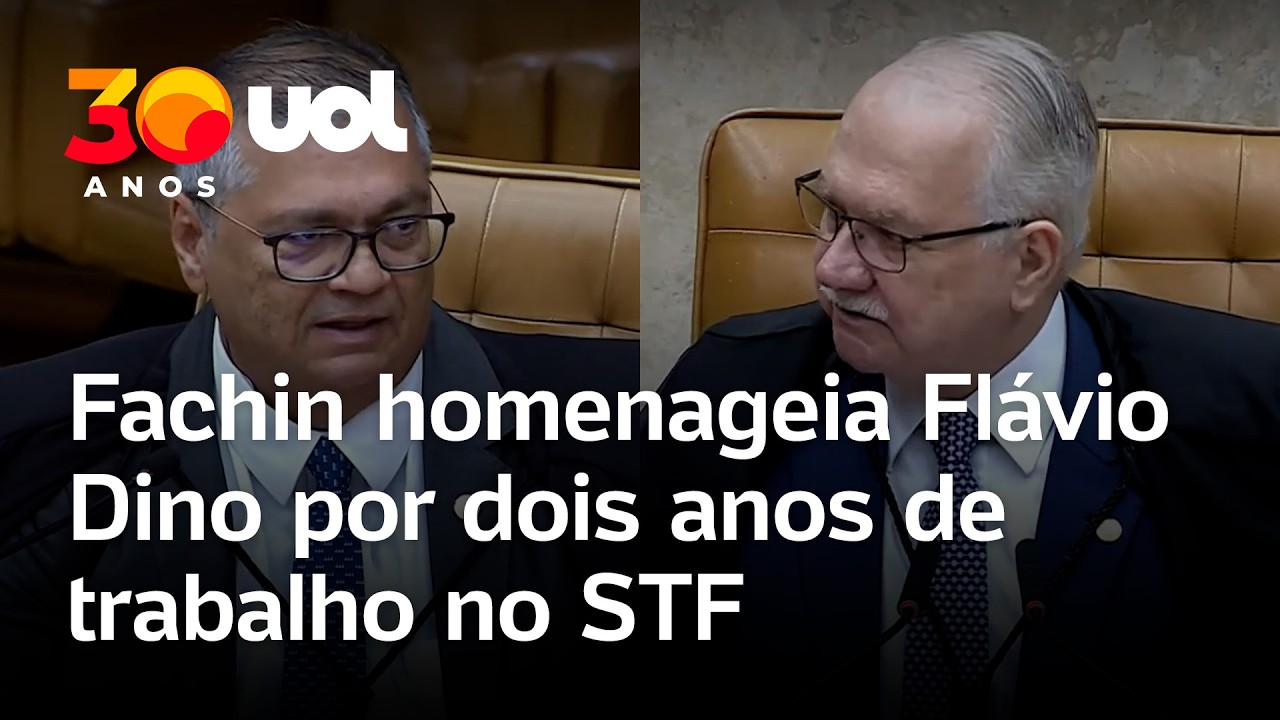 Fachin celebra dois anos de Flávio Dino no STF: 'Atuação técnica, humanizada e criteriosa'
