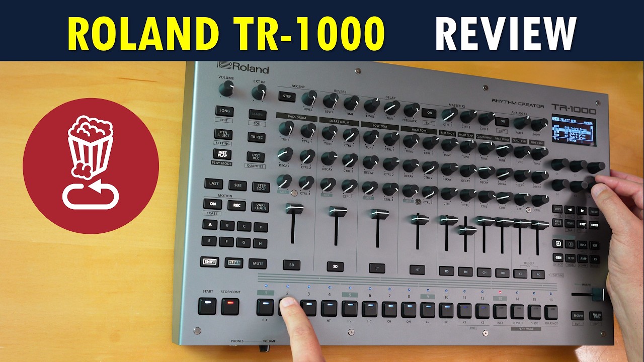 Review: Roland TR-1000 // The analog drums, new sampling features, and morph // tutorial