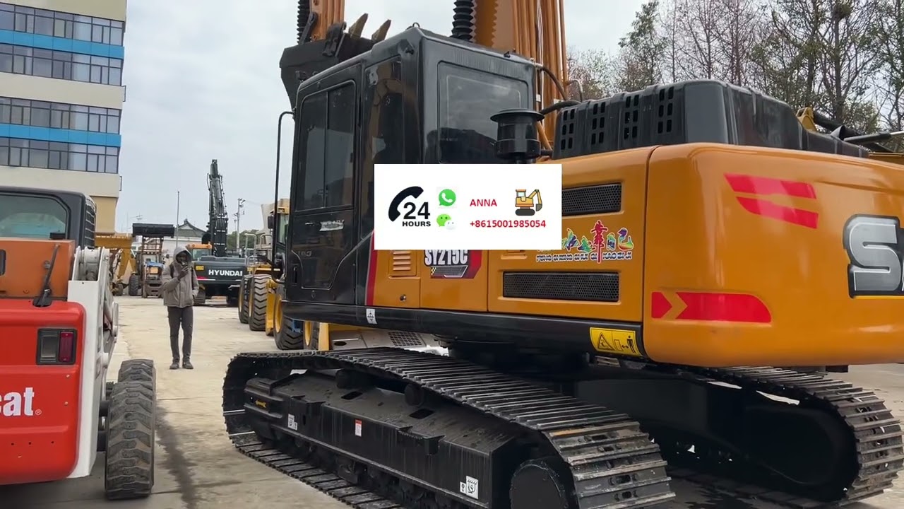 Customer testing the sany sy215c Chinese brand excavator