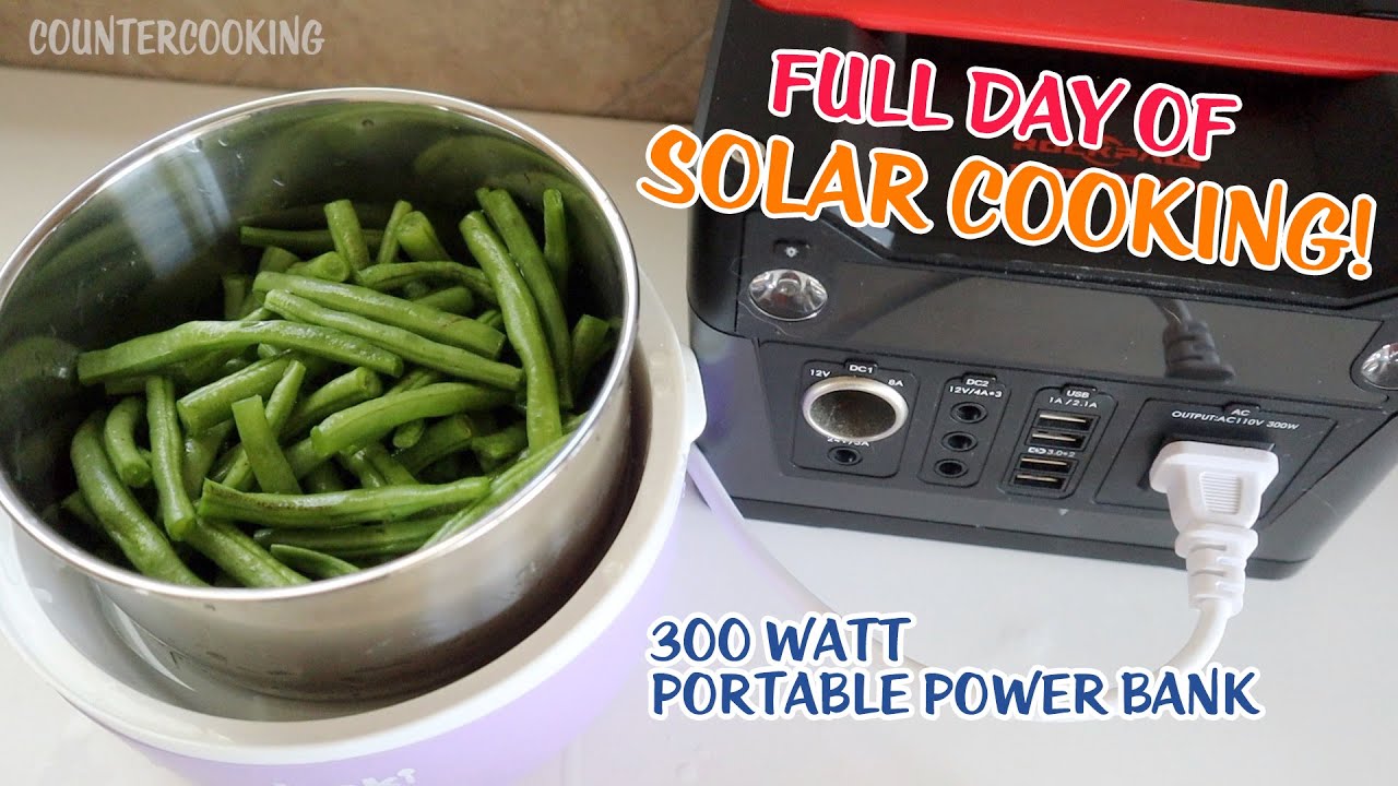 Целый день солнечной готовки! Портативная электростанция 300 Вт — Dash Mini Rice Cooker, Hot Logi...