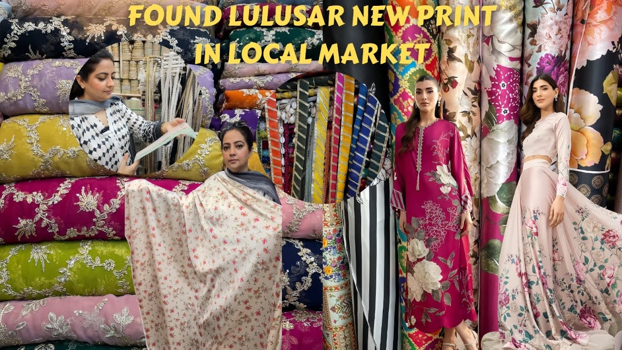 Qurataba Market Karachi | Lulusar New Prints | Designer Laces | Gotta Suits🌸