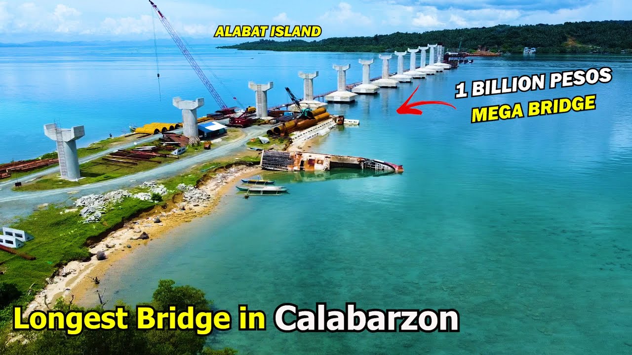 THE LONGEST BRIDGE IN CALABARZON CONNECTING TO ALABAT ISLAND & MAINLAND LUZON l ROMA POINT BRIDGE