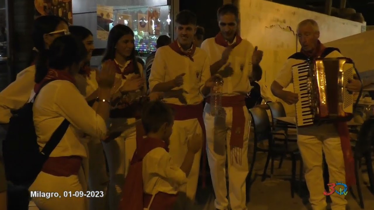Milagro, Fiestas 2023, Pancartas y Ronda Jotera 01/09/23