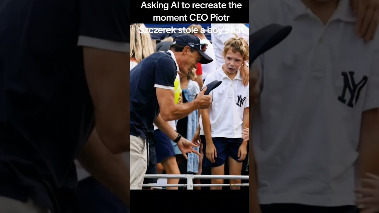 At the U.S. Open, Polish CEO Piotr Szczerek swiped a signed cap meant for a boy 