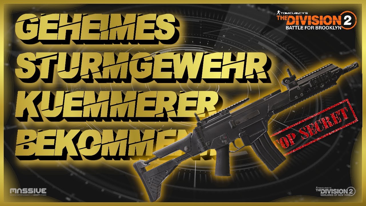 MIT 90% KRIT DMG GEHEIMES STURMGEWEHR KÜMMERER CARETAKER EINFACH BEKOMMEN!! DIVISION 2
