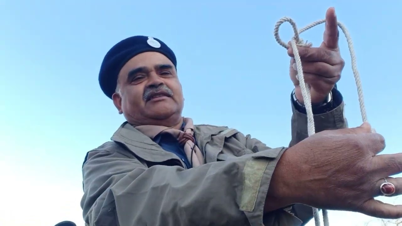 julaha ganth जुलाहा गांठ। डाक्टरी गांठ #scout #knot #guide#manvswild
