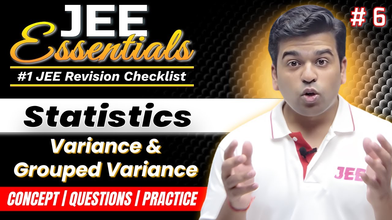 JEE Essentials: Statistics - Variance and Grouped Variance | Revision Checklist #jee2025
