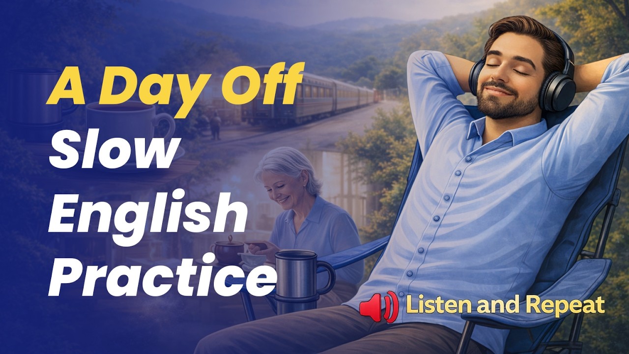 English Listening & Shadowing Practice | Daily Routine (A Day Off)